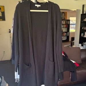 Madewell Black Open Front Cardigan